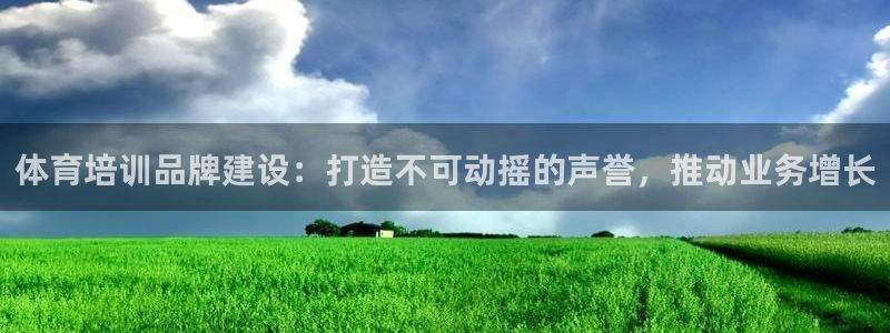 尊龙人生就是博D88：体育培训品牌建设：打造不可动摇