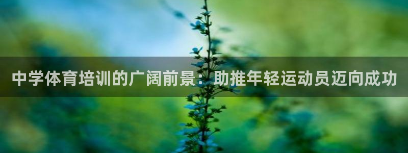 尊龙凯时取钱很慢：中学体育培训的广阔前景：助推年轻运