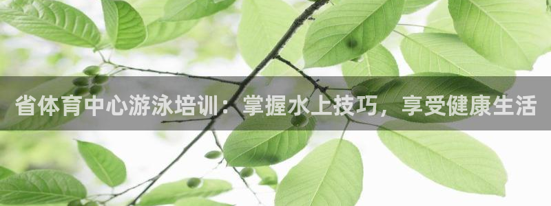 尊龙凯时人生就是搏平台：省体育中心游泳培训：掌握水上