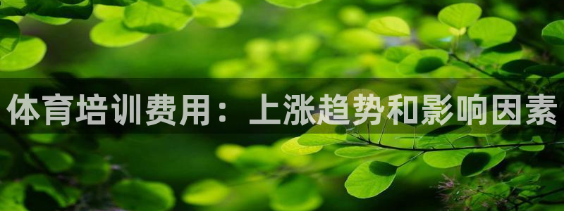 旧版尊龙人生就是博下载：体育培训费用：上涨趋势和影响