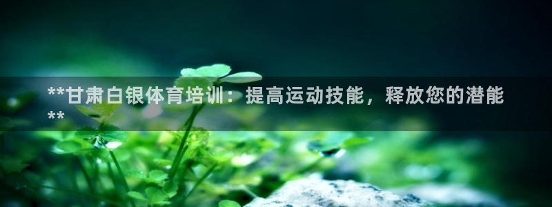 尊龙凯时产品系列：**甘肃白银体育培训：提高运动技能