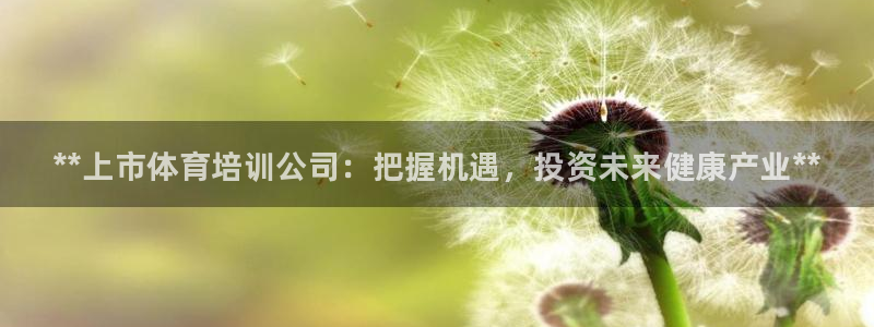 尊龙凯时人生就博官网登录：**上市体育培训公司：把握机遇，投